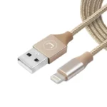 Cable Lightning Braided 5FT/1.5M - Gold